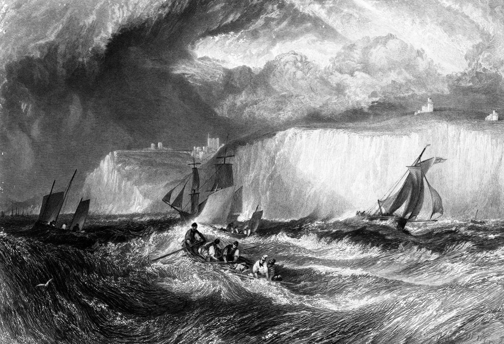 Detail of The Straits of Dover, engraved by William Miller, 1827 by Joseph Mallord William Turner