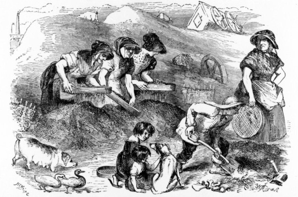 Detail of View of a Dust-yard by English School