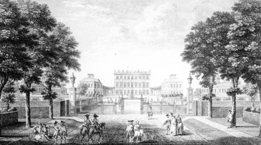 Detail of Cliveden House near Maidenhead Bridge in the County of Bucks, 1753 by John Donowell
