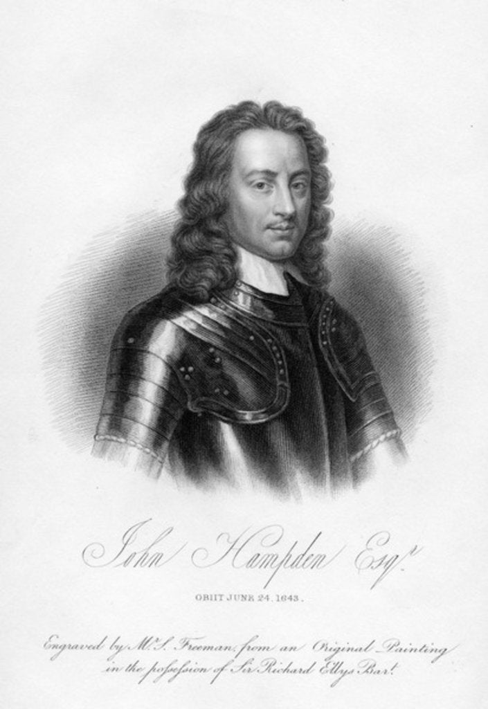 Detail of John Hampden by Samuel Freeman