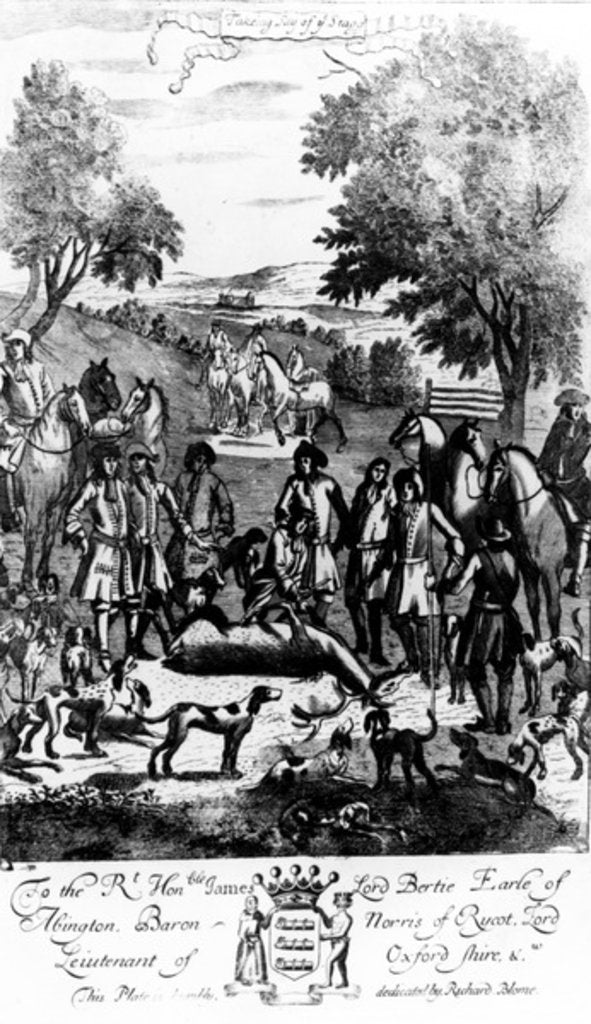 Detail of Taking Say of ye Stagg by English School