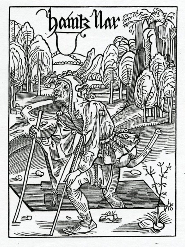 Detail of Of old folys that is to say the longer they lyue the more they ar gyuen to foly by (after) German School