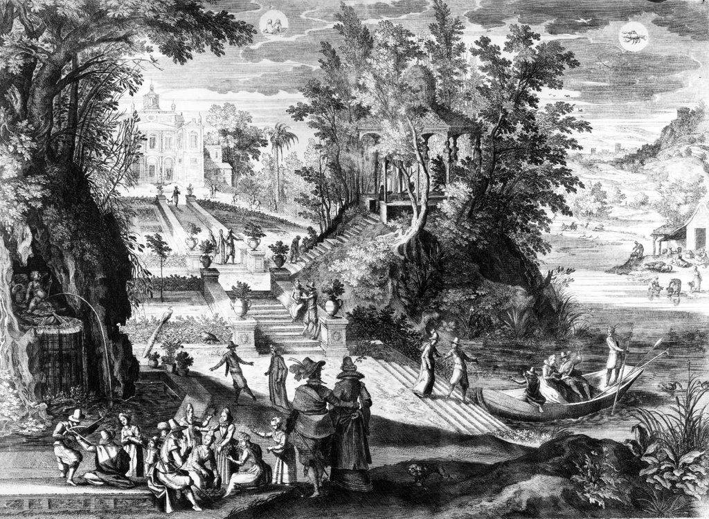 Detail of Maius Junius, print made by Aegidius Sadeler II, 1615 by Paul Brill
