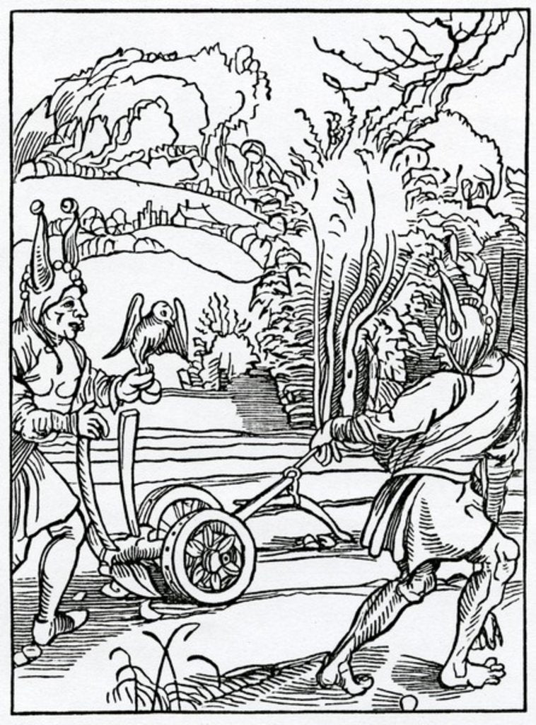 Detail of Of hym that wyll nat folowe nor ensue good counsell, and necessary by from an edition published in 1874