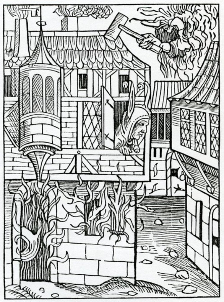 Detail of Of bostynge or hauynge confydence in fortune by German School