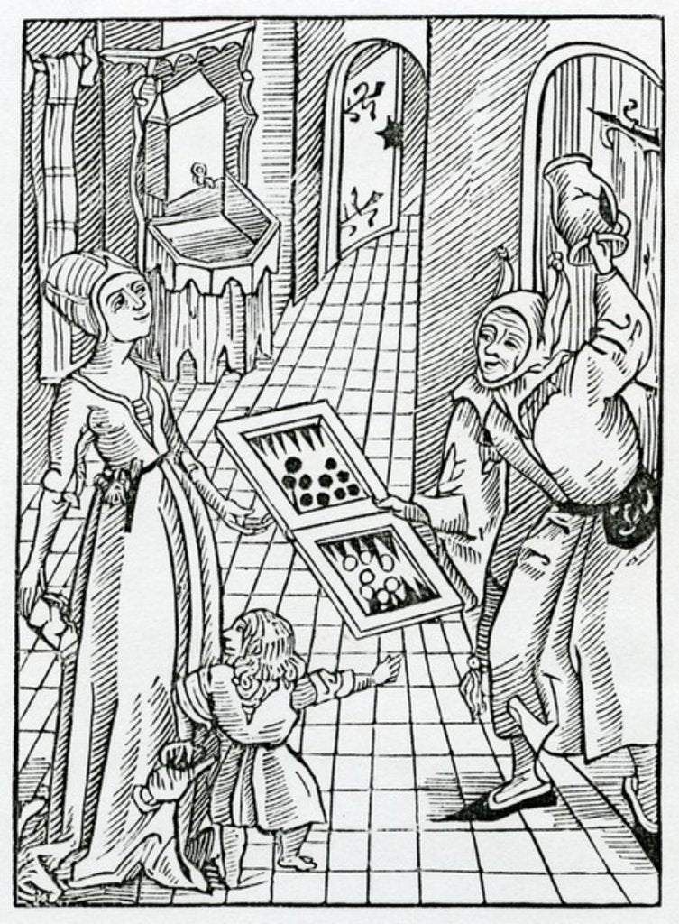 Detail of Of the yll example of elders gyuyn unto youth by German School