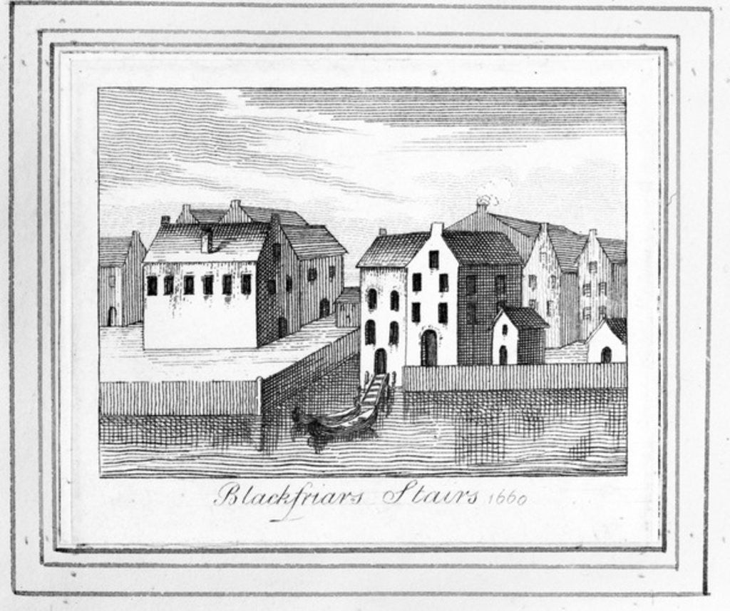 Detail of Blackfriars Stairs by English School