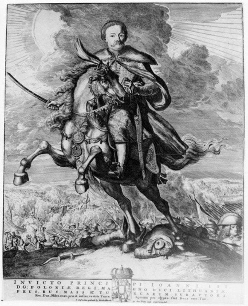 Detail of John Sobieski, King John III of Poland by Carolus Allardt
