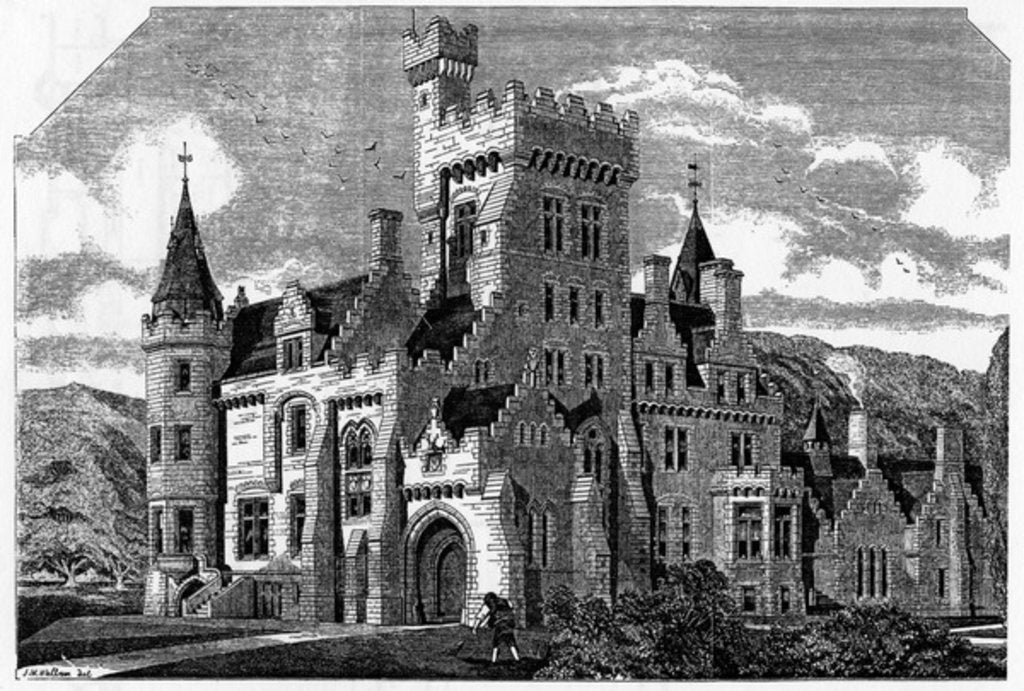 Detail of Humewood Castle, Co. Wicklow by Irish School
