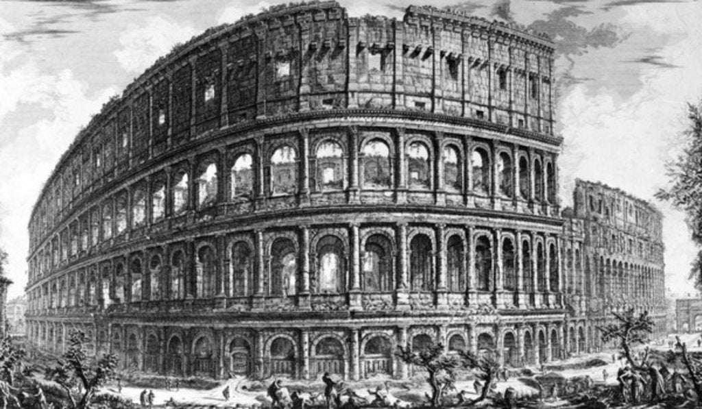 Detail of View of the Colosseum by Giovanni Battista Piranesi