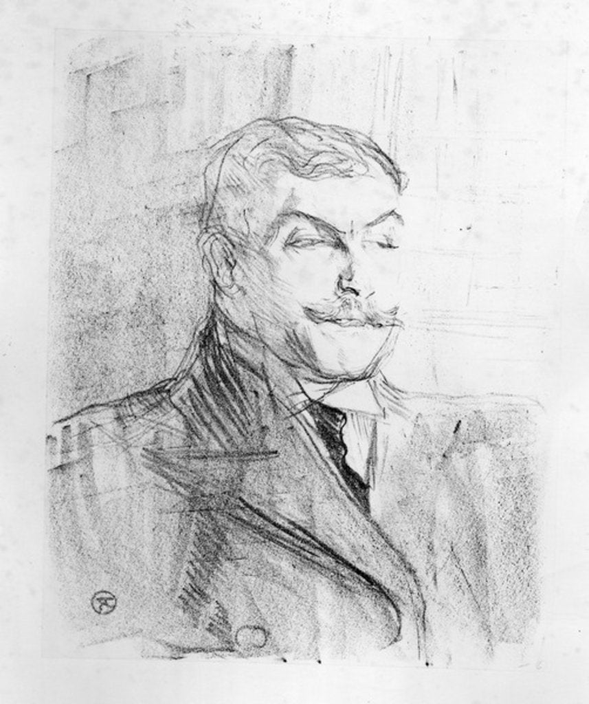 Detail of Lucien Guitry, 1898 by Henri de Toulouse-Lautrec