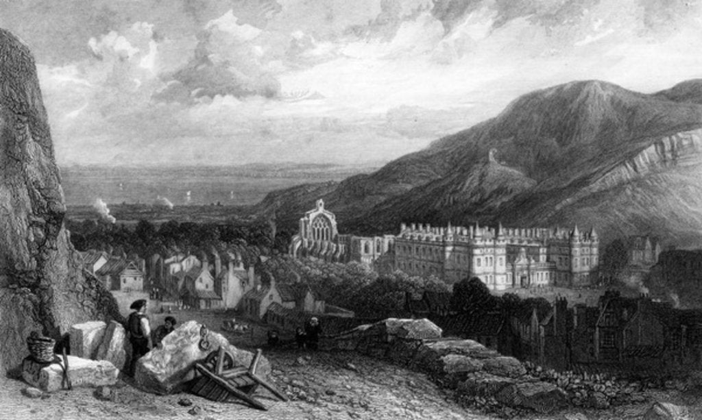 Detail of Holyrood from the Calton-Hill by William Clarkson Stanfield