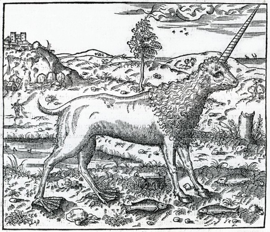 Detail of a Campchurch Unicorn by French School