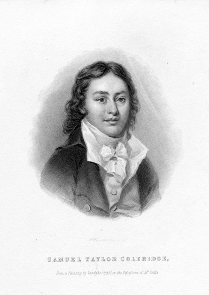 Detail of Samuel Taylor Coleridge by Peter (after) Vandyke