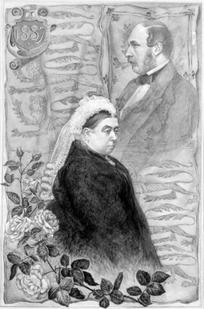 Detail of Queen Victoria's Golden Jubilee by English School