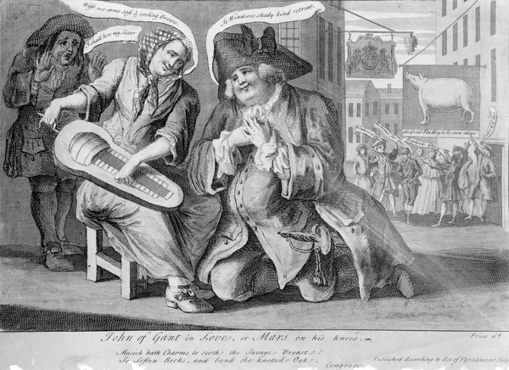 Detail of John of Gant in Love, or Mars on his knees, 1749 by English School