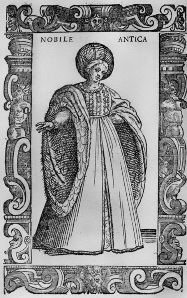 Detail of Nobile Antica by Cesare Vecellio