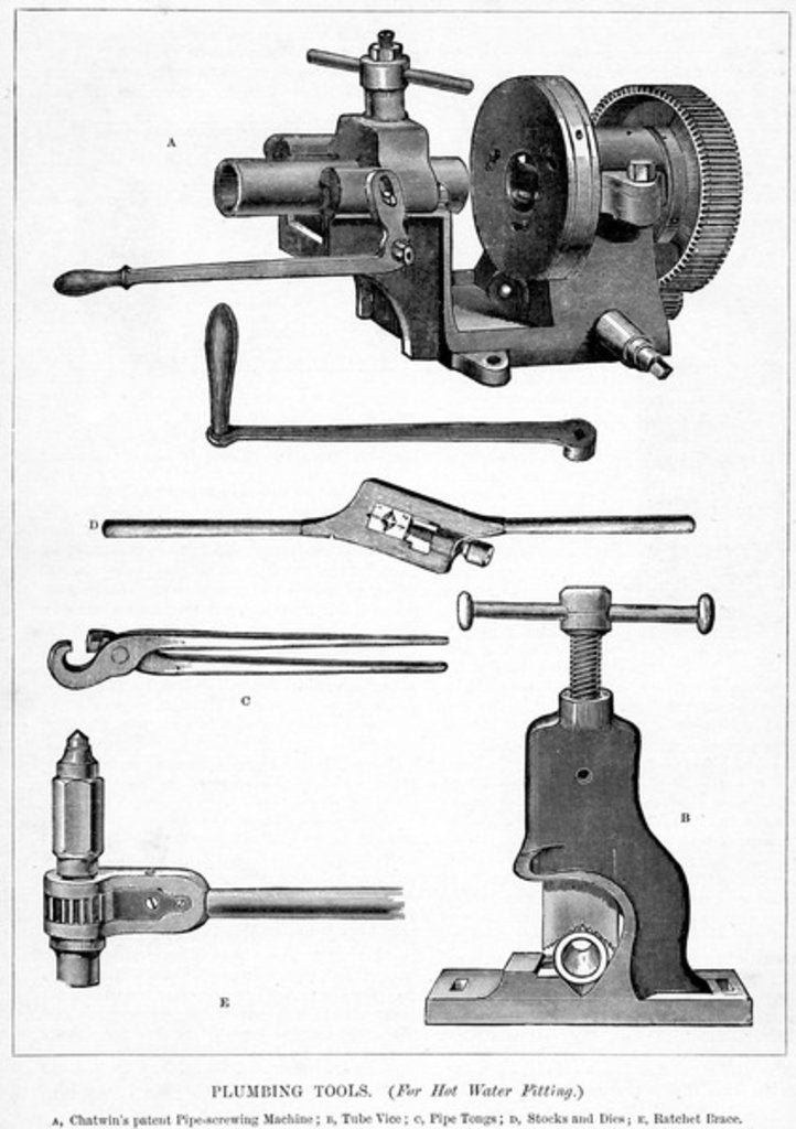 Detail of Illustrations taken from 'A New Technical Educator: An Encyclopedia of Technical Education', published by Cassell, 1870 by English School
