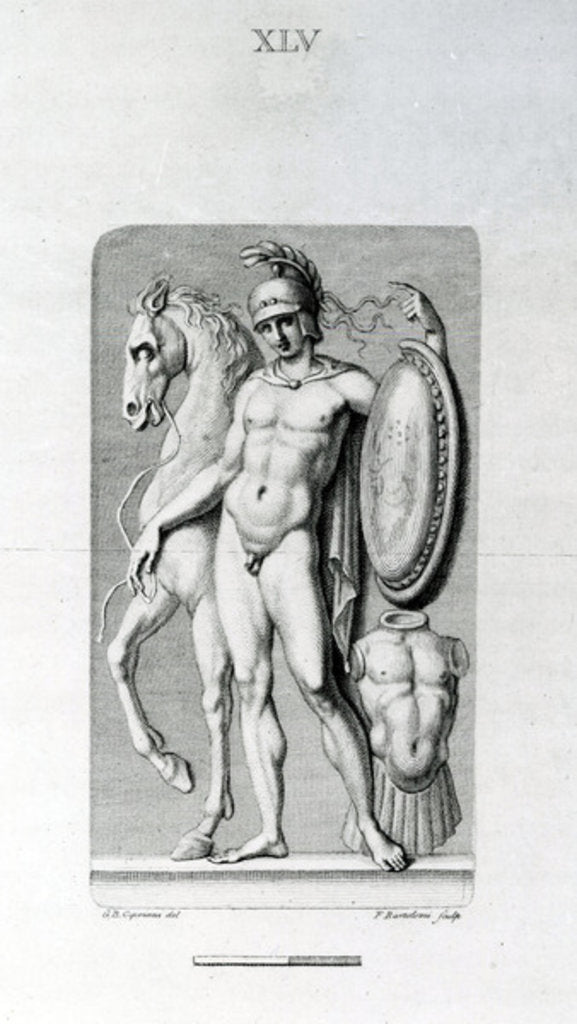 Male Nude, 18th Century by Giovanni Battista (after) Cipriani