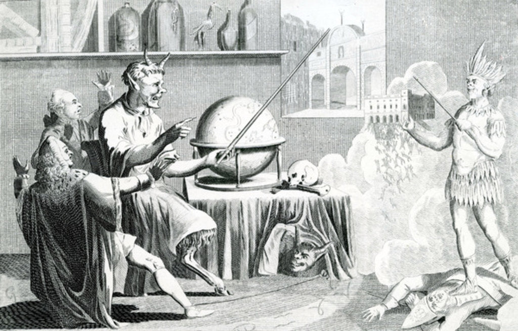 Detail of The Parlmt. dissolved, or, the Devil turn'd fortune teller by English School