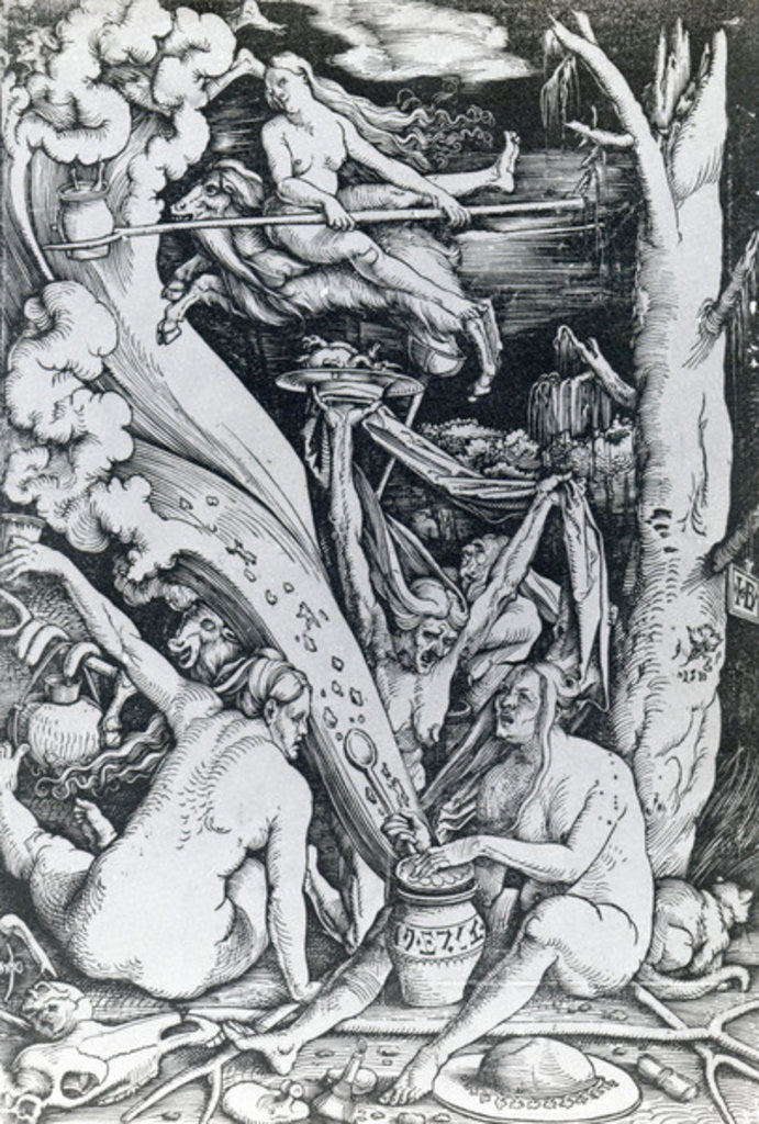 Detail of The Witches at the Sabbath by Hans (after) Baldung Grien