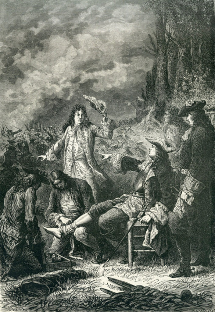 Edward Villiers wounded at the battle of Newbury, 1643 by English School