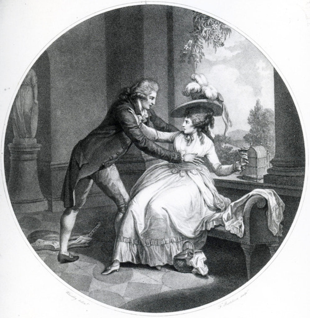 Detail of The Gold Finch, 1789 by Francis (after) Wheatley