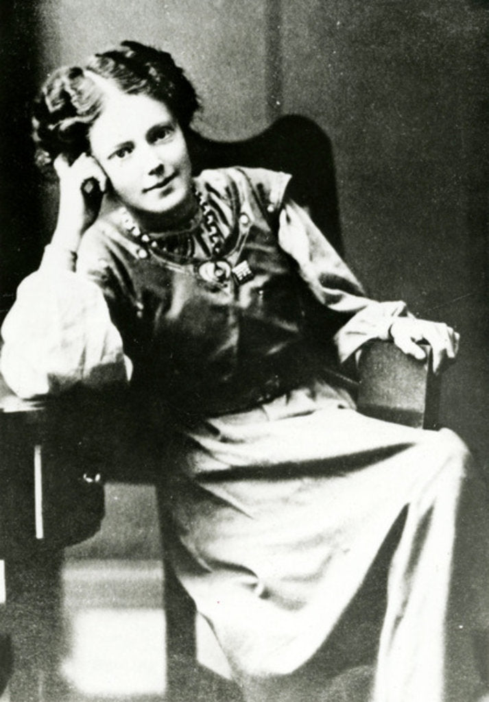 Detail of Portrait of Mary Eleanor Gawthorpe, c.1909 by English Photographer