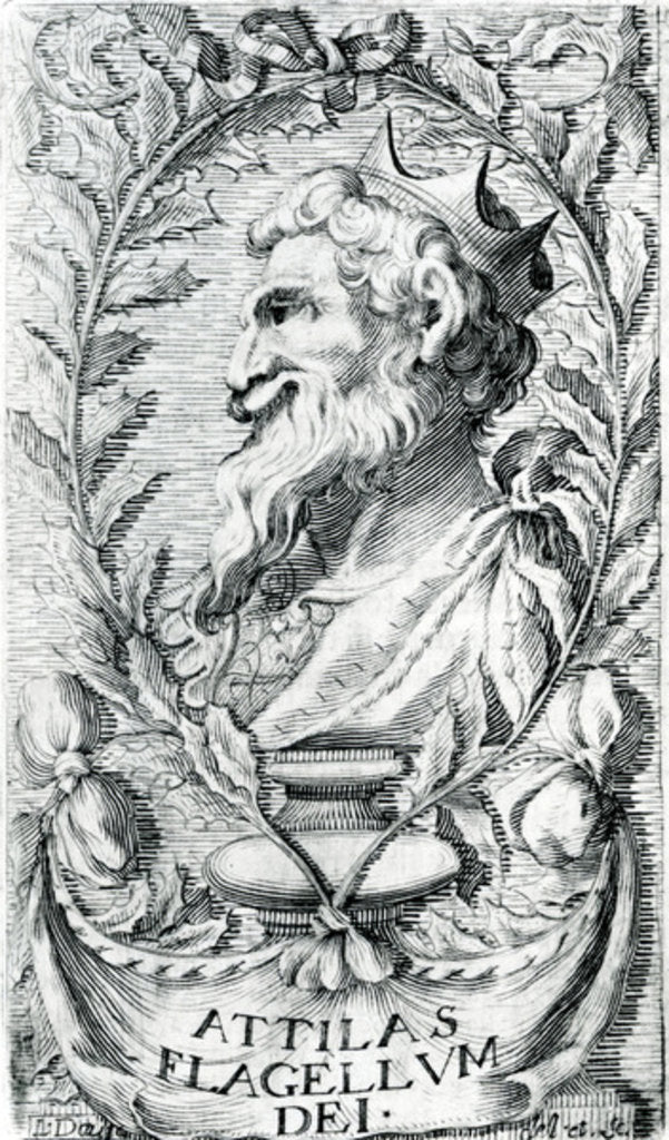 Detail of Attila the Hun by School English