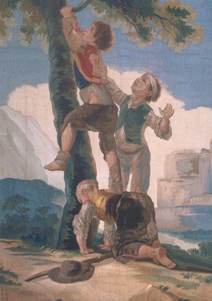 Detail of Boys Climbing a Tree by Francisco Jose de Goya y Lucientes