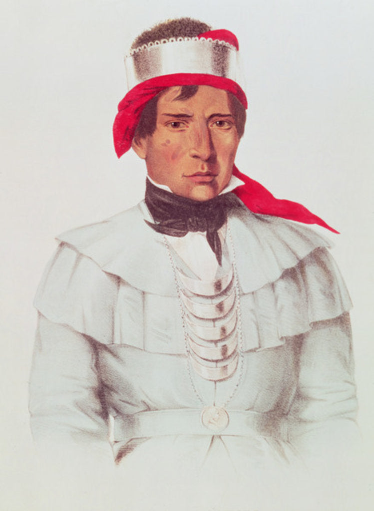 Detail of Chittee Yoholo, a Seminole Chief by American School