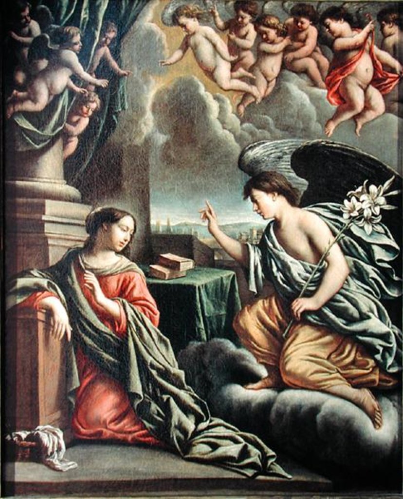 Detail of Annunciation by Mathieu (attr. to) Le Nain