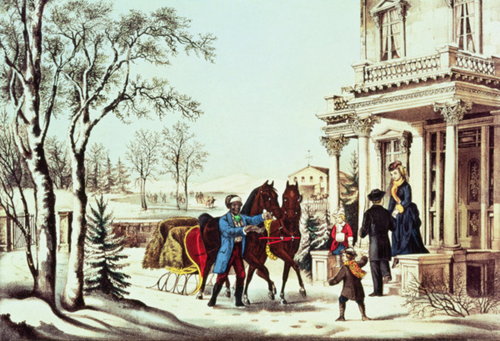 Detail of The Pleasures of the Country by N. and Ives J.M. Currier