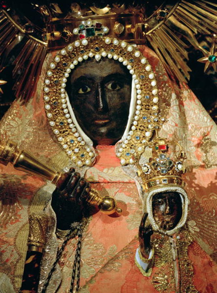 Detail of The Guadalupe Madonna by School Spanish