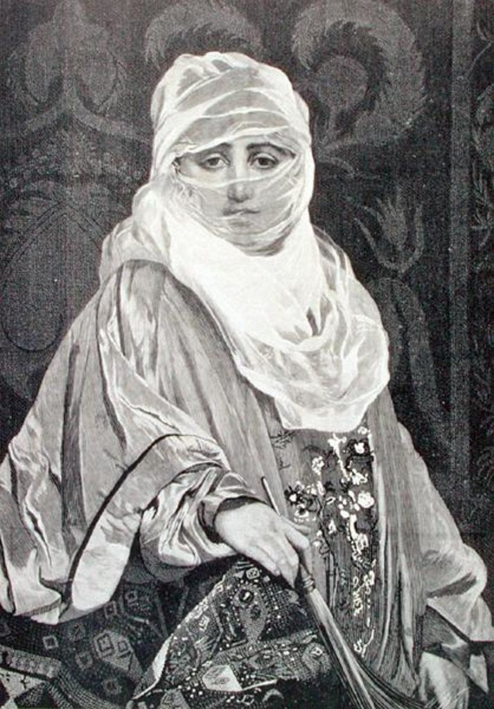 Detail of 'La Favorita'- Woman with a Veil by Jean Leon Gerome