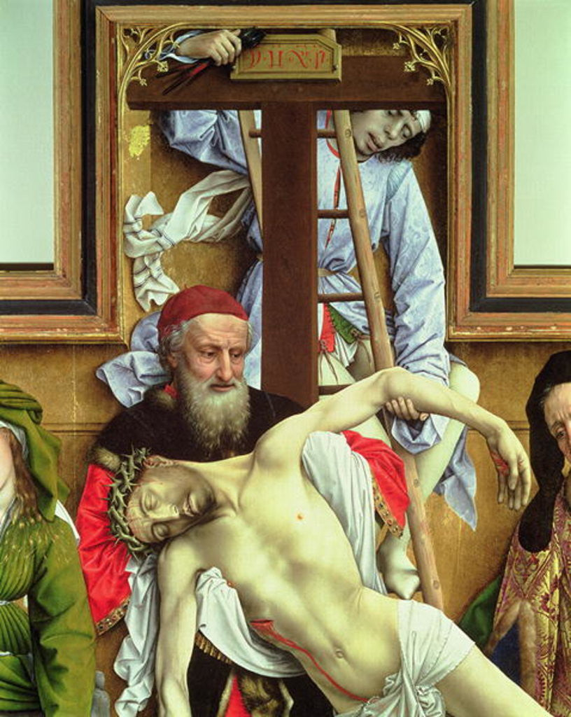 Detail of Joseph of Arimathea Supporting the Dead Christ by Rogier van der Weyden