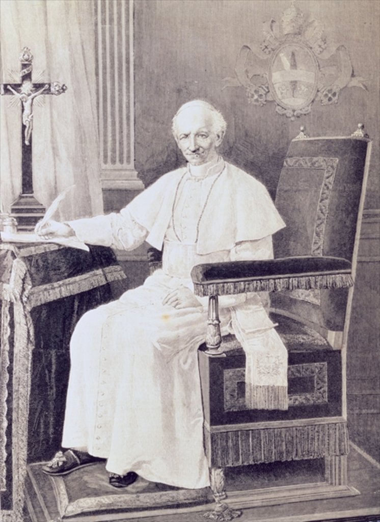Detail of Portrait of Pope Leo XIII by Italian School