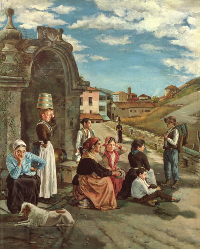 Detail of The Spring of Eibar, 1888 by Ignacio Zuloaga y Zabaleta
