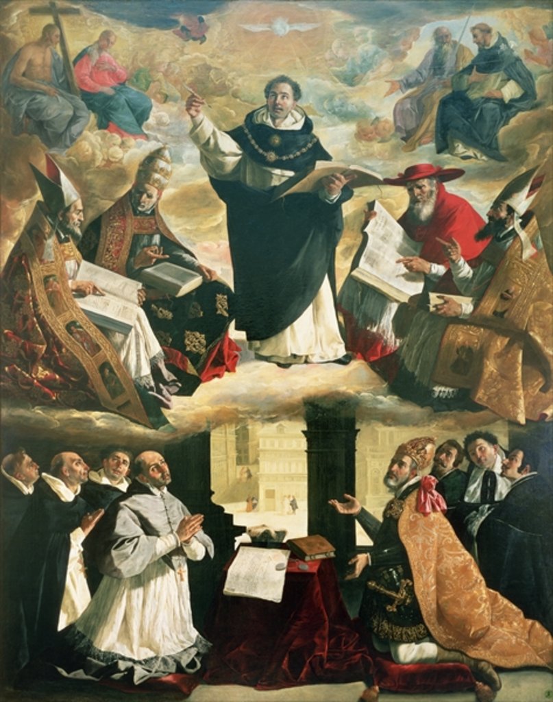 Detail of The Apotheosis of St. Thomas Aquinas, 1631 by Francisco de Zurbaran