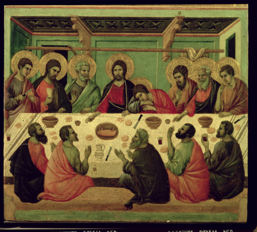 Detail of The Last Supper by Duccio di Buoninsegna