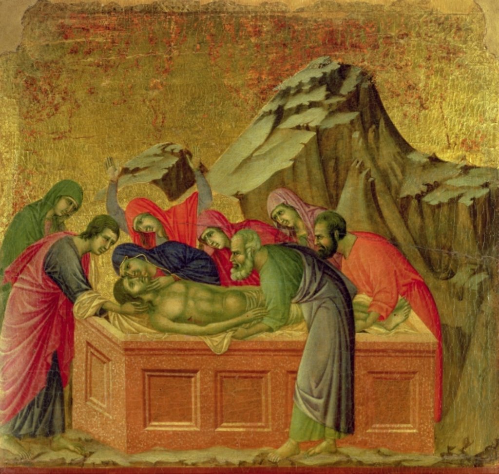 Detail of Maesta: The Burial of Christ, 1308-11 by Duccio di Buoninsegna