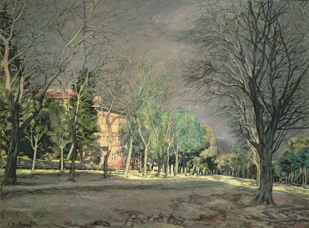 Detail of Countryside near El Escorial, 1932 by Ignacio Zuloaga y Zabaleta
