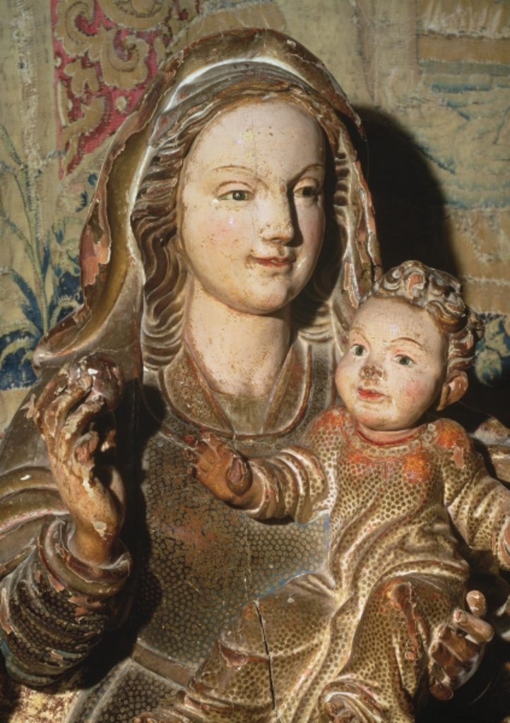 Detail of Virgin and Child by Spanish School