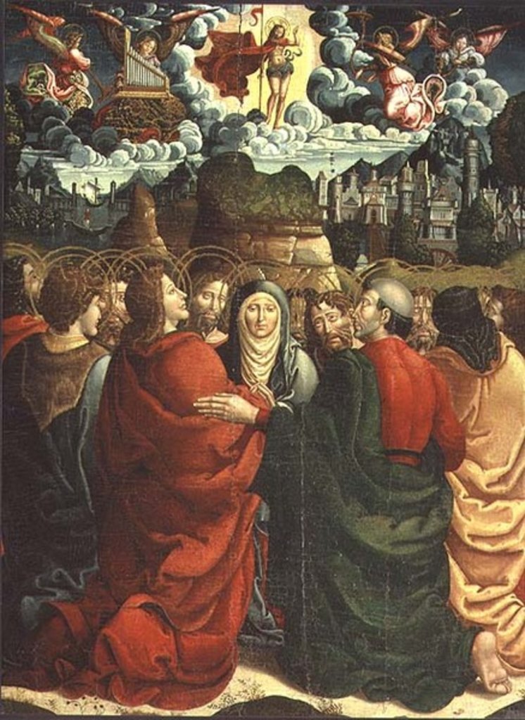 Detail of The Ascension by Master of Sigena