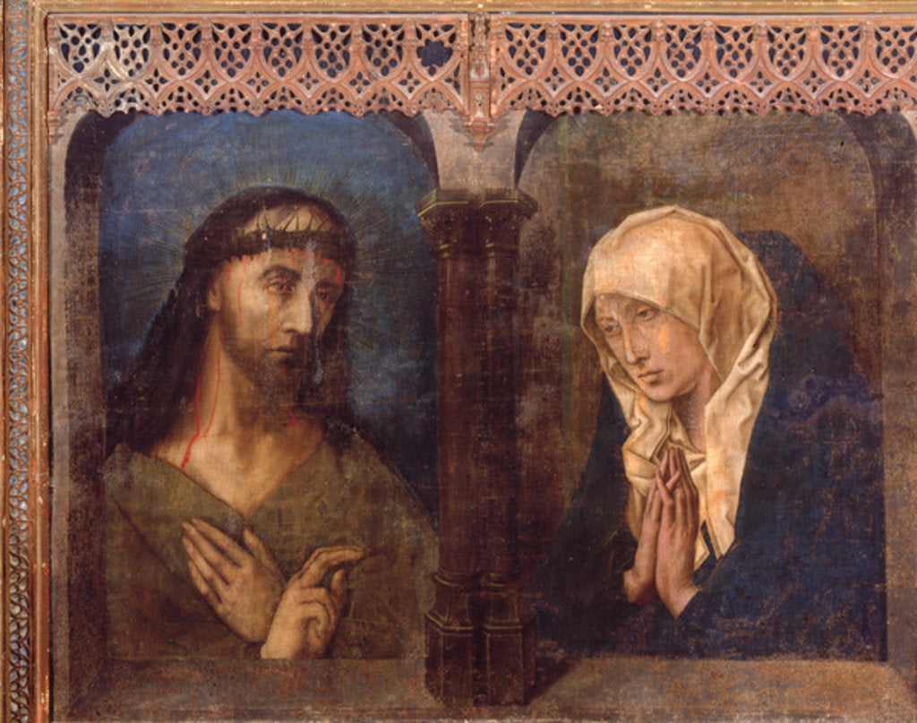 Detail of Christ and the Grieving Virgin by Hugo van der Goes