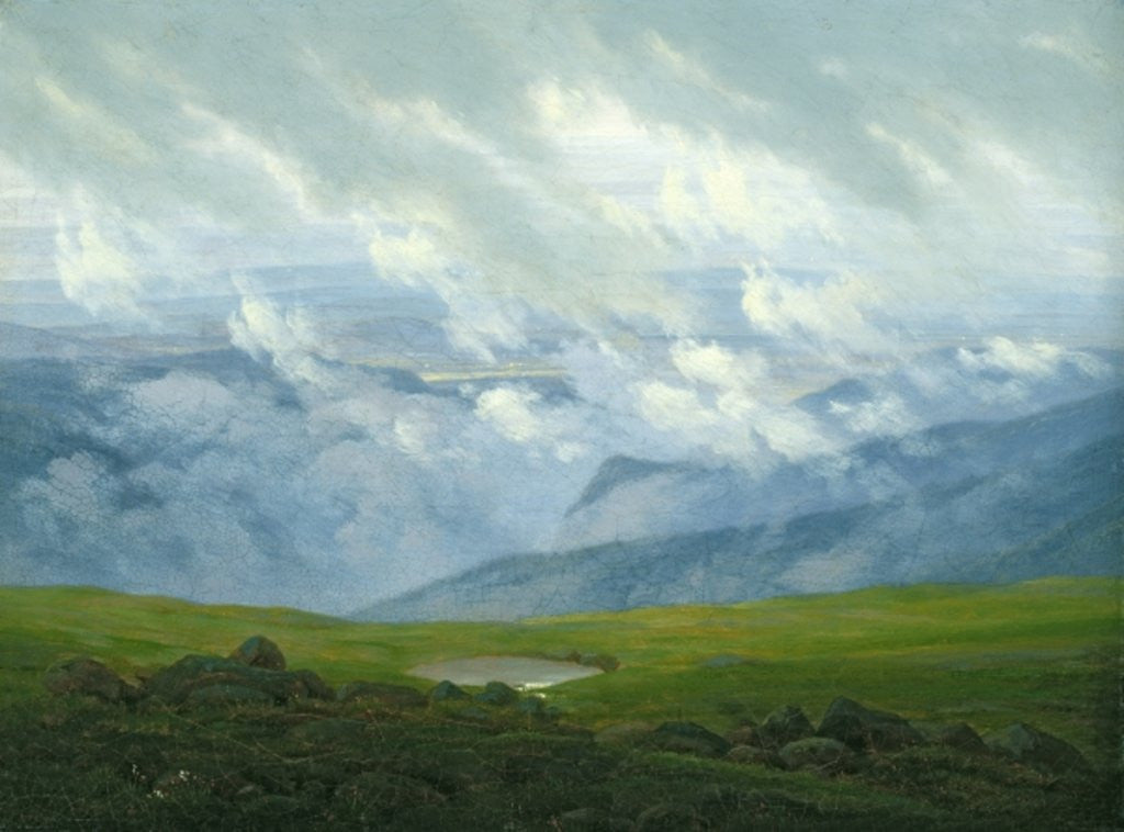 Detail of Drifting Clouds by Caspar David Friedrich