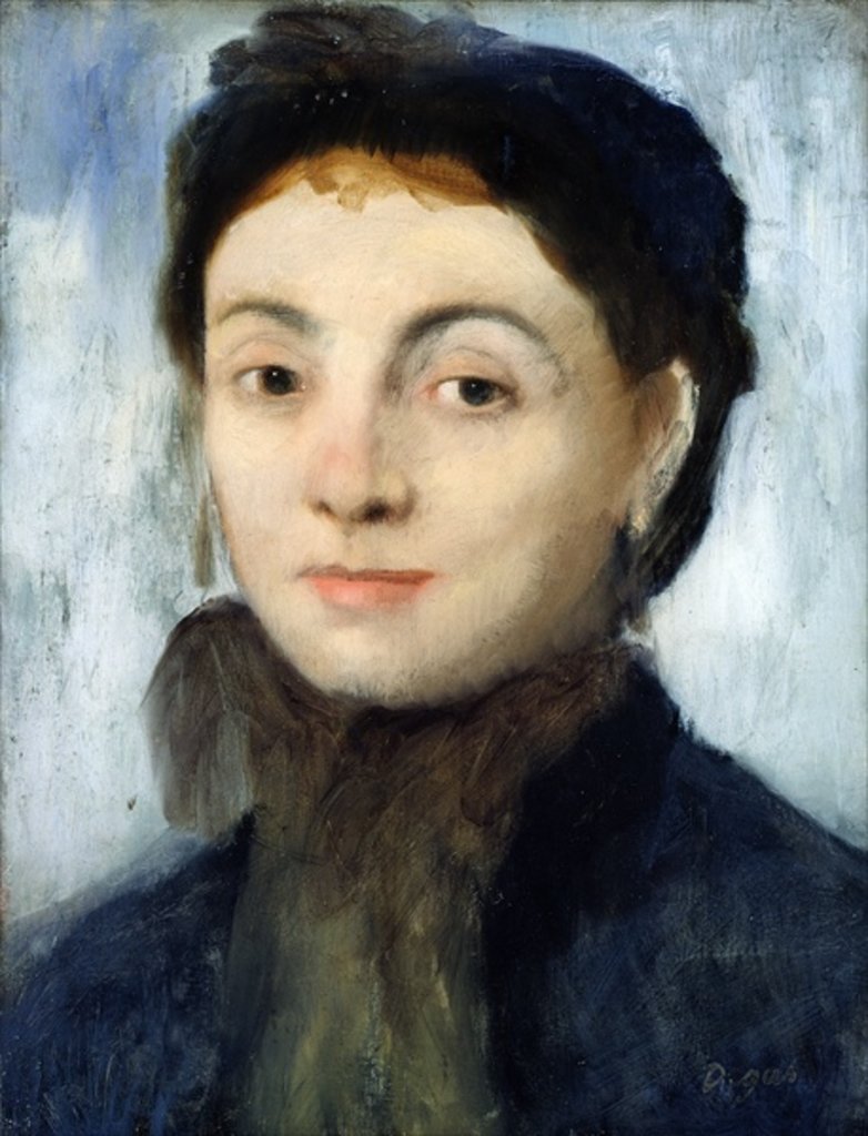 Detail of Portrait of Josephine Gaujelin, 1867 by Edgar Degas