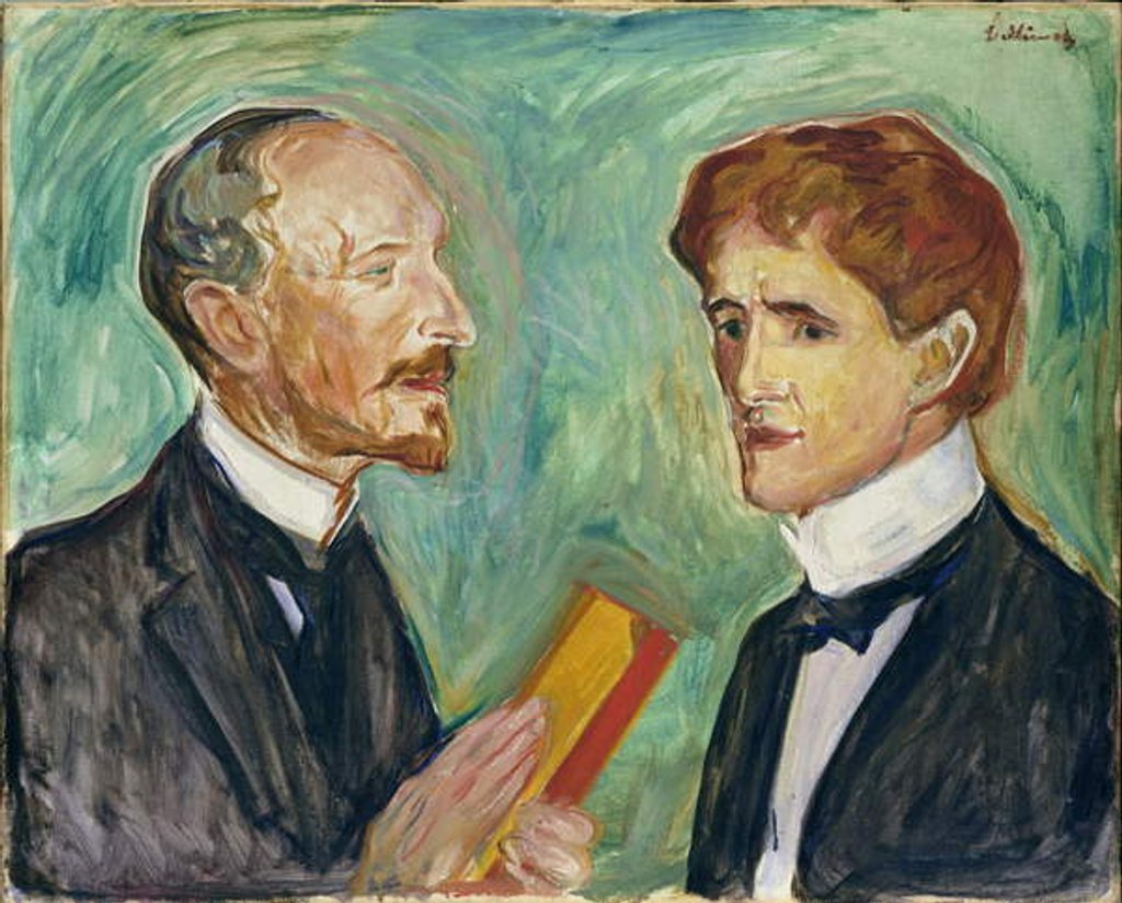 Detail of Albert Kollmann and Sten Drevsen, 1901 by Edvard Munch
