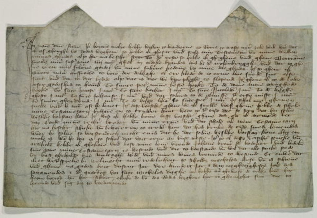 Detail of Last will and testament of the artist Master Bertram 1390 by German School