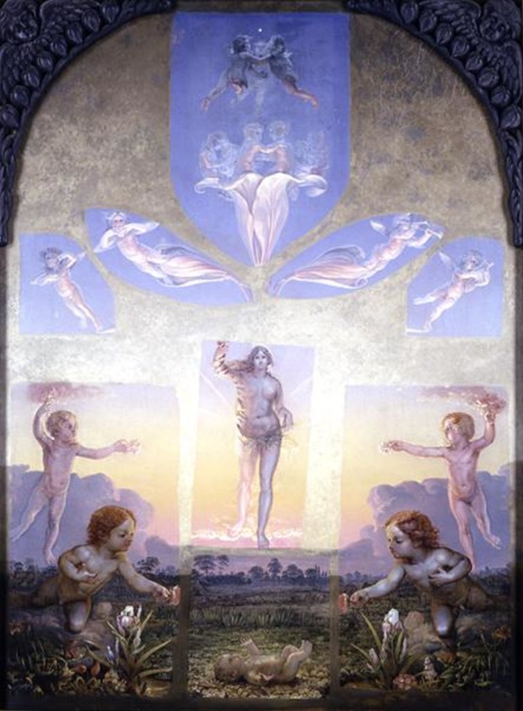 Detail of A study for the second version of 'The Morning', 1809 by Philipp Otto Runge